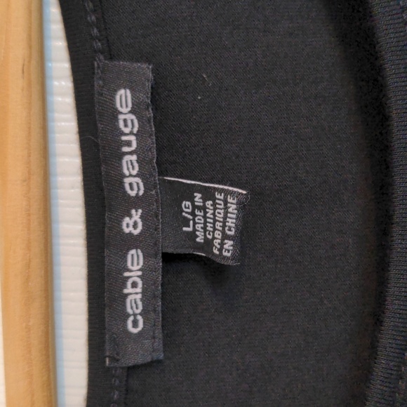 Cable & Gauge black and white long sleeved shirt - Picture 3 of 3